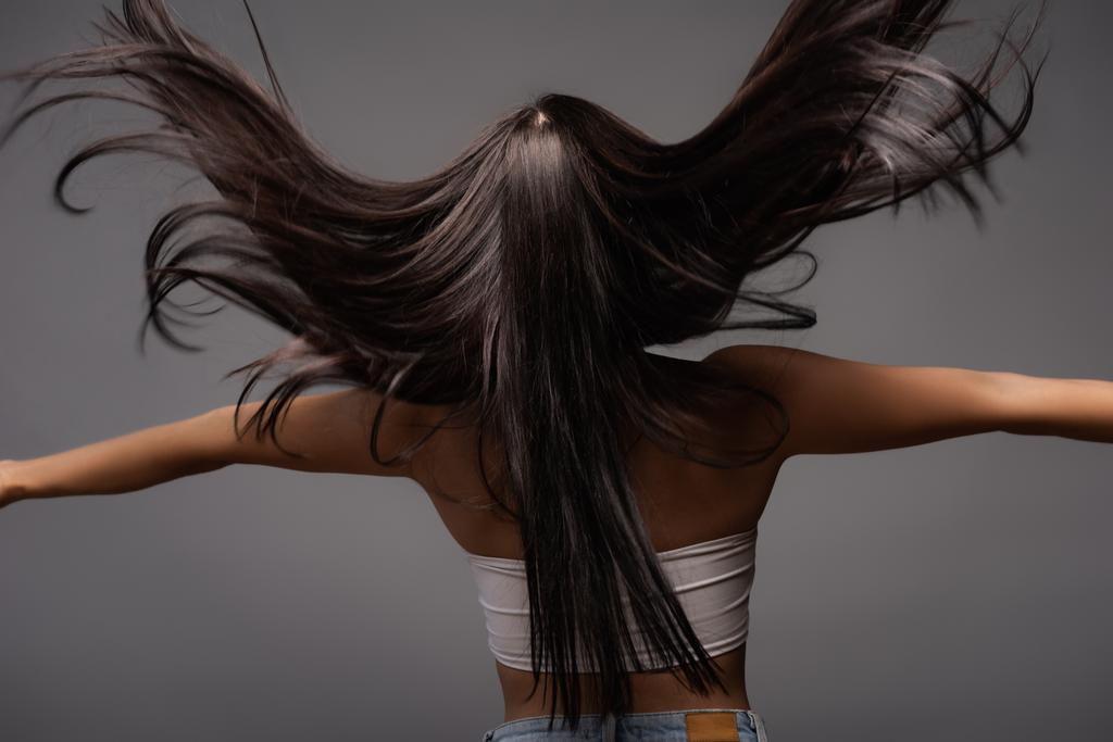 long haired woman